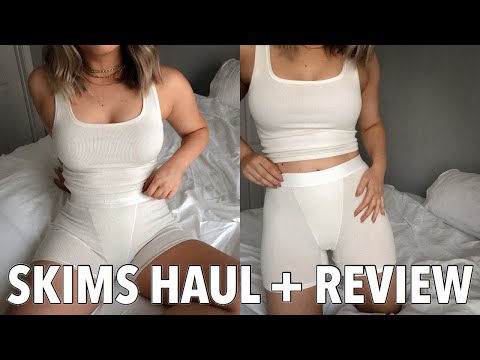 SKIMS REVIEW + MINI HAUL: shapewear, the cotton collection + more