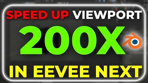 Fix Slow Viewport in BIG Scene in EEVEE NEXT | How To Optimize Blender Viewport Playback
