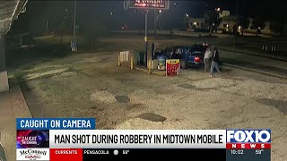 CAUGHT ON CAMERA: Man shot in leg during e-bike theft in midtown Mobile