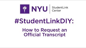 Requesting an Official Transcript | #StudentLinkDIY