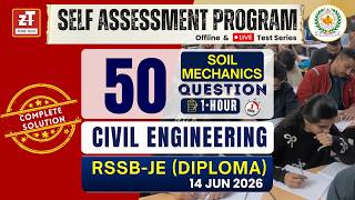Soil Mechanics Paper Solution & AnswerKey 14 Jun2026 Subject Wise Offline & Live ZONETECH