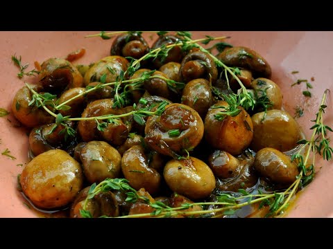 Закуска из жареных шампиньонов: простой и вкусный рецепт