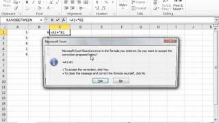 Excel 2010 Tutorial Formula AutoCorrect Microsoft Training Lesson 4.7