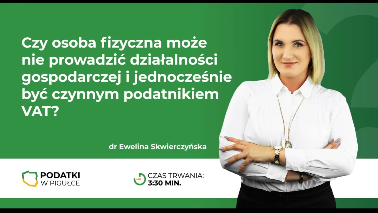 Czy osoba fizyczna może nie prowadzić działalności gospodarczej? - YouTube