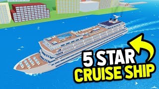 My 5 STAR Cruise Ship.. Made MILLIONS From Only RICH Customers (Roblox Cruise Ship Tycoon)
