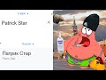 Patrick Star in different languages meme