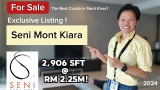 Seni Mont Kiara Exclusive Listing | For Sale @ RM 2.25M! | Tastefully Furnished