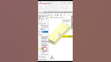Solidworks sweep with follow path and twist value