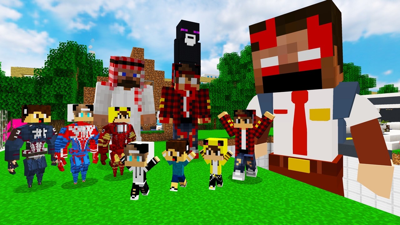 ماين كرافت لكن جيجي وعبوسي وكعبول الابطال ينقذوني المعضل العملاق 😱😨 #فلم_ماين_كرافت