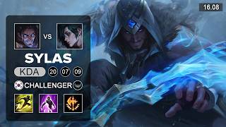 Sylas vs Hwei Mid   KR Challenger   Patch 16 08 Season 16