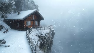 Howling Wind Blizzard sounds for Deep Slee | Blizzard in the Mountains | Relaxing winter sounds
