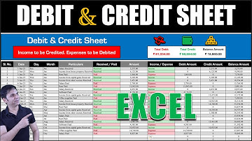 𝐇𝐨𝐰 𝐭𝐨 𝐂𝐫𝐞𝐚𝐭𝐞 𝐃𝐄𝐁𝐈𝐓 𝐂𝐑𝐄𝐃𝐈𝐓 𝐀𝐂𝐂𝐎𝐔𝐍𝐓 𝐋𝐞𝐝𝐠𝐞𝐫 𝐢𝐧 𝐌𝐢𝐜𝐫𝐨𝐬𝐨𝐟𝐭 𝐄𝐱𝐜𝐞𝐥 | 𝐃𝐞𝐛𝐢𝐭 𝐚𝐧𝐝 𝐂𝐫𝐞𝐝𝐢𝐭 𝐢𝐧 𝐄𝐱𝐜𝐞𝐥