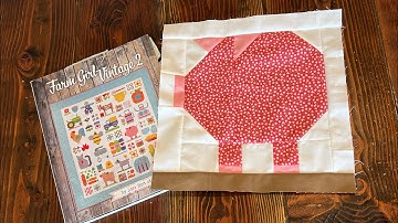 Penny Pig Quilt Block | Lori Holt Quilt Block