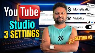 🛑 YT Studio Ki Ye 3 Settings On Karlo! | YouTube Studio Important Settings 2026 😱
