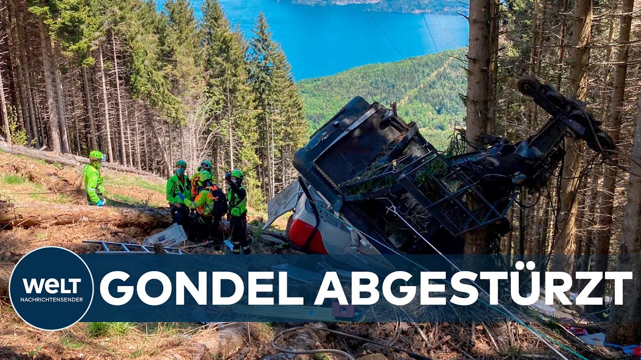 Seilbahnungluck In Italien Mindestens Neun Tote Bei Absturz Von Gondel Eilmeldung Youtube