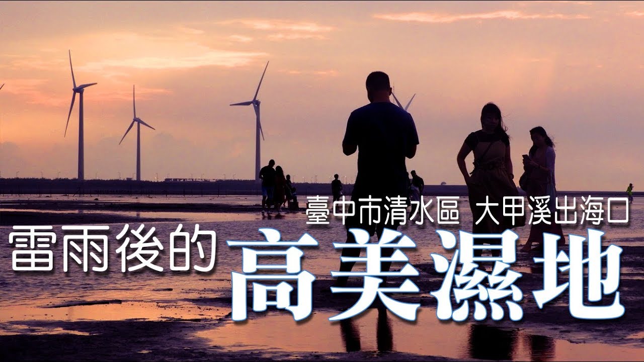 陰雨雷後的高美濕地 台中清水 大甲溪出海口 高美野生動物保護區 鄉鎮輕旅 Youtube