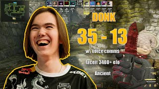 donk POV – 35-13 ANCIENT DOMINATION | FACEIT 3400+ ELO