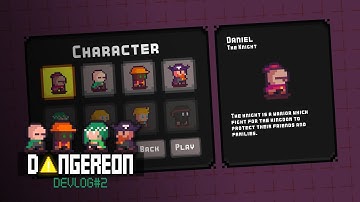 Dangereon devlog#2 UI & Characters #GodotEngine