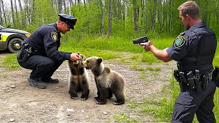Famous Two crying, lonely bear cubs came to a police officer's house, and then something shocking happens! Wealth