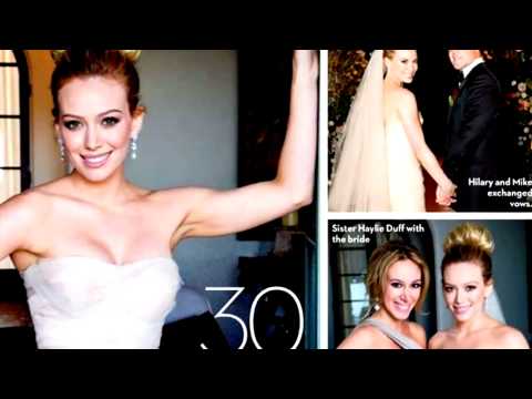 Hilary Duff and Mike Comrie: OK! Magazine Wedding ...