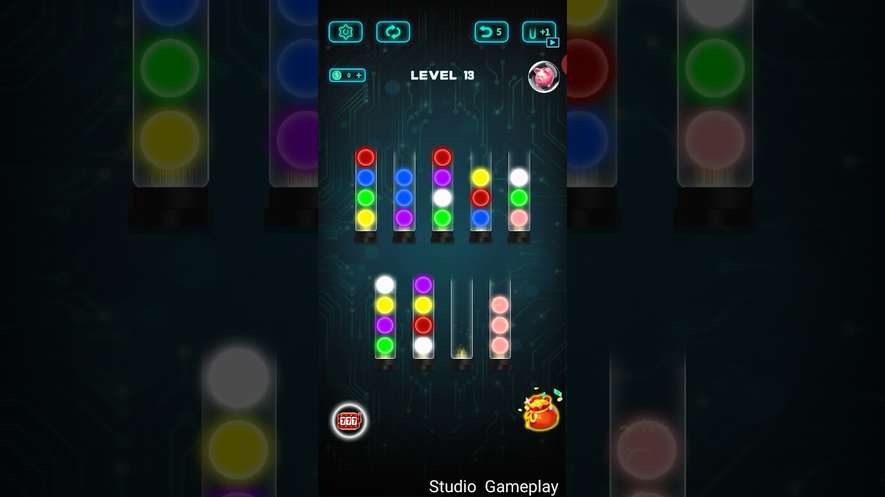 Light Sort Puzzle level 13