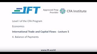 Level 1 CFA Economics: International Trade and Capital Flows-Lecture 5