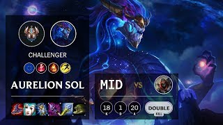 Aurelion Sol Mid vs Zed - EUW Challenger Patch 10.9