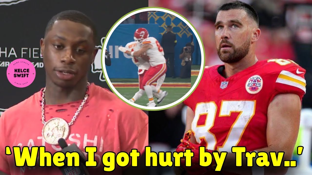 ЭМОЦИОНАЛЬНОЕ ПОСЛАНИЕ Ксавье Уорти Трэвису Келси после того, как Трэвис чуть не сломал плечо