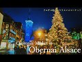 Obernai / un voyage aux marchés de noël en Alsace 2021 / Vin chaud / tarte flambée / sapin de Noël