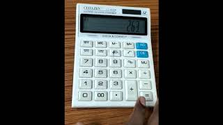 how to switch off citizen calculator which do not have OFF button ? screenshot 5