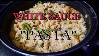 Creamy Cheesy White Saucerotini Pasta Loaded With Healthy Veggies