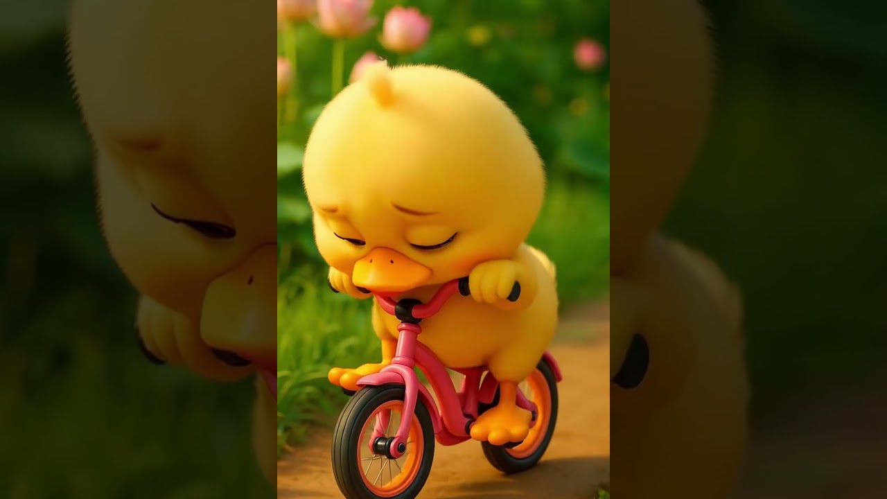 Baby Duck Rides a Bike 🚲 | Cute Cartoon for Kids | Fun Nursery Rhyme