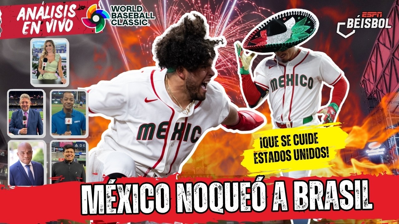 MÉXICO pone en SOBRE AVISO a ESTADOS UNIDOS con NOCAUT a BRASIL en el CLÁSICO MUNDIAL | ESPN Beisbol
