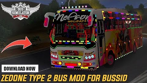 Download ZEDONE TYPE 2 BUS MOD With Extra Ordinary Lights For Bus Simulator Indonesia|BUSSID V3.5