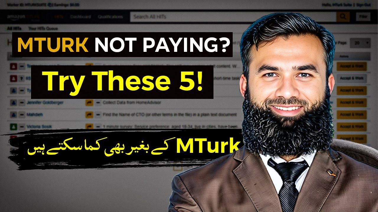 Top 5 Alternatives to Amazon MTurk for Online Earning - Shahid Iqbal
