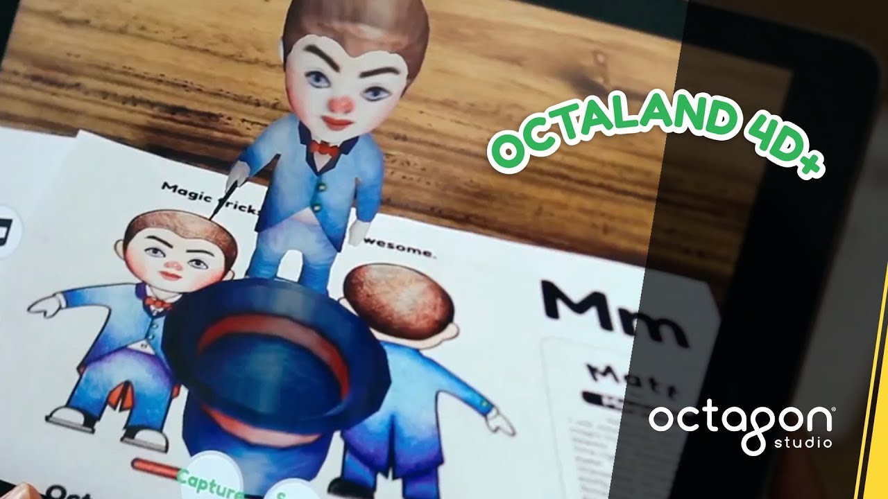 Augmented Reality Flashcards & Colouring Book: Octaland 4D+ | Octagon ...