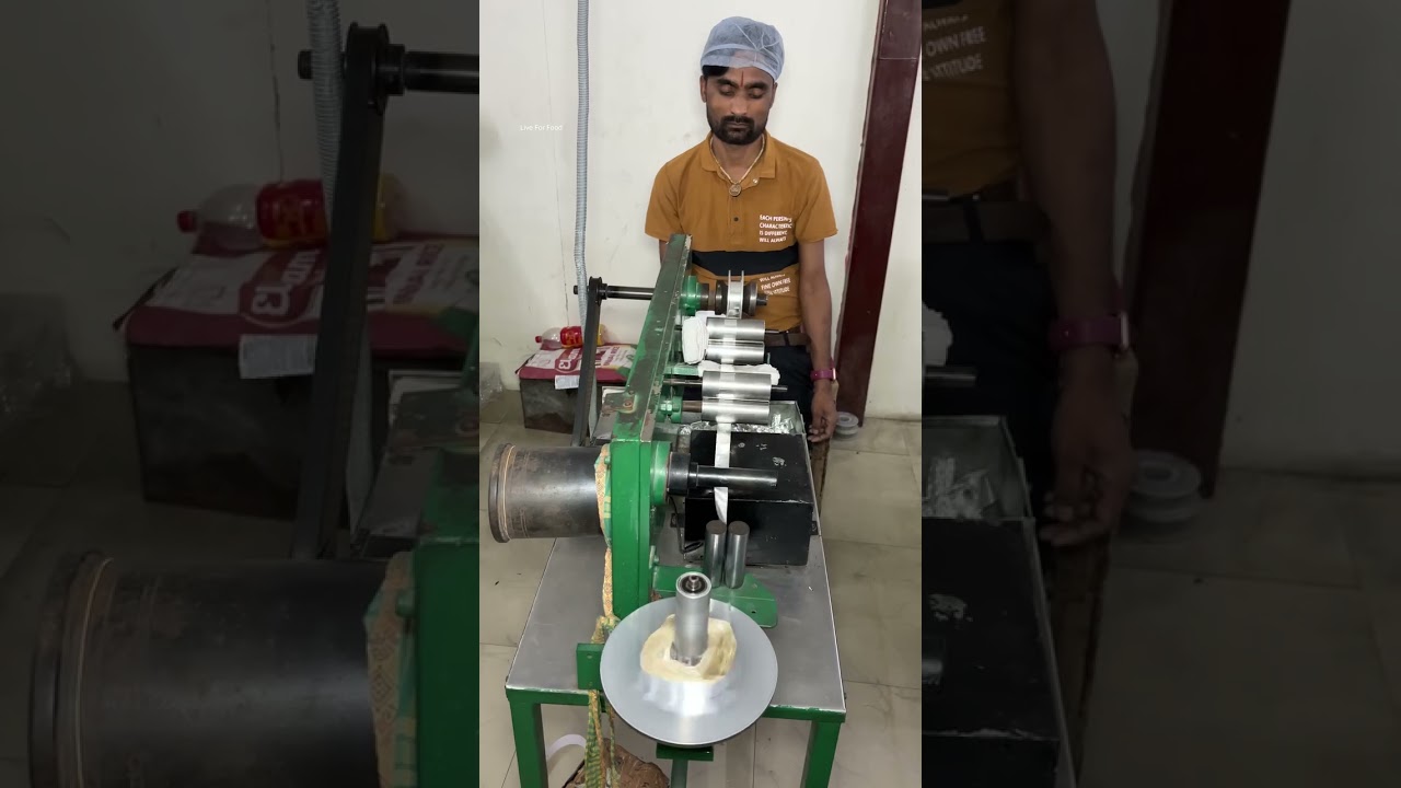 process of construction of chandi work or silver coat for the sweets