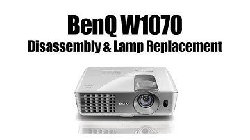BENQ W1070 Disassembly - Changing Lamp and Cleaning Blower Fan After Light Exploded