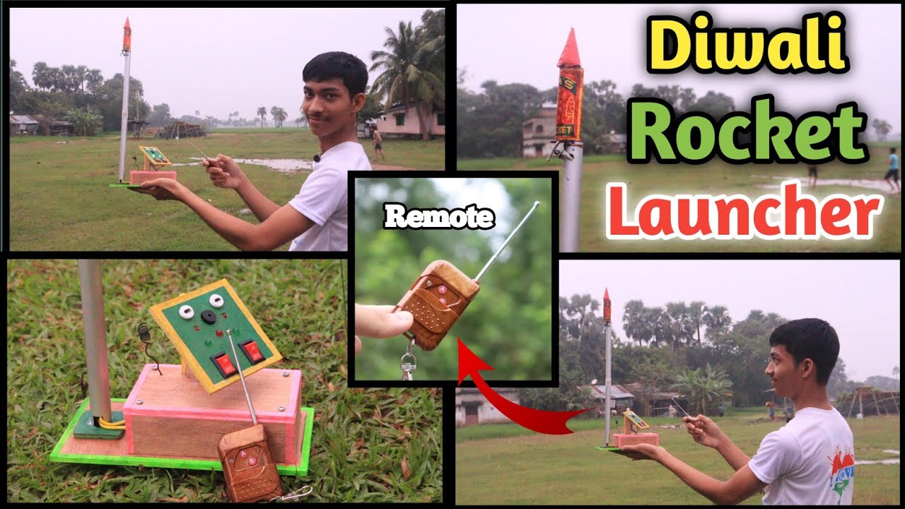 100% Safety || How to Make Remote Control Diwali Rocket Launcher at Home in Hindi