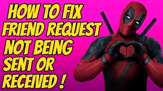 How To Fix Friend Request Not Being Sent Or Received *FORTNITE CHAPTER 2*