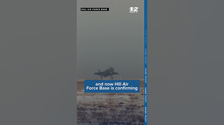Hill Air Force Base confirms reports of drones over Davis County airspace