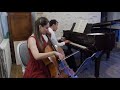 E. Grieg sonata for cello and piano I movement Anna Shchegoleva cello Andrea Vivanet piano