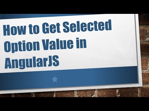 How to Get Selected Option Value in AngularJS