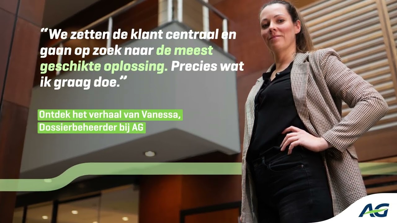 Vanessa, dossierbeheerder bij AG. 