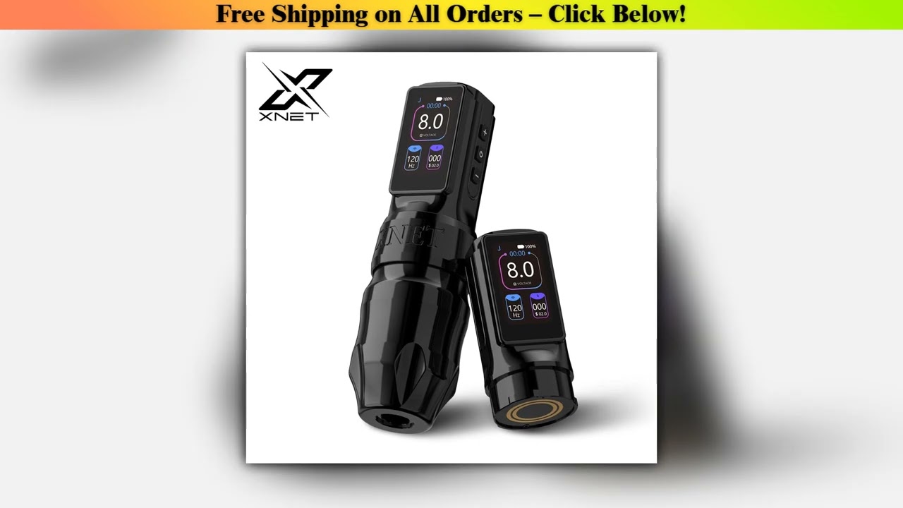 Xnet Titan Max Wireless Tattoo Machine Rotary Pen Coreless Motor 2400m Multi-Function Touchscreen