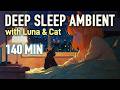 Deep Sleep 🌙 2 Hours of Healing Rain & Night Ambience with Luna