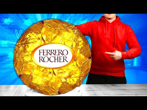 Riesen Ferrero Rocher | Wie man die weltgrößten DIY Ferrero Rocher macht von VANZAI KOCHEN