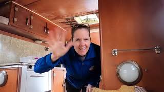 Coach Mel's Vintage Camper Renovation Episode 2  Hardware removal  cushion destruction & more