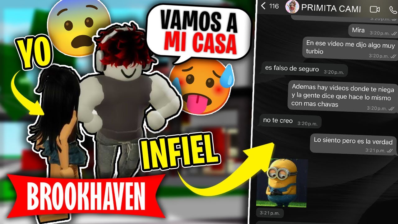 EXPONIENDO al NOVIO TURBIO 😈 de mi PRIMITA en BROOKHAVEN 🏡 - Roblox