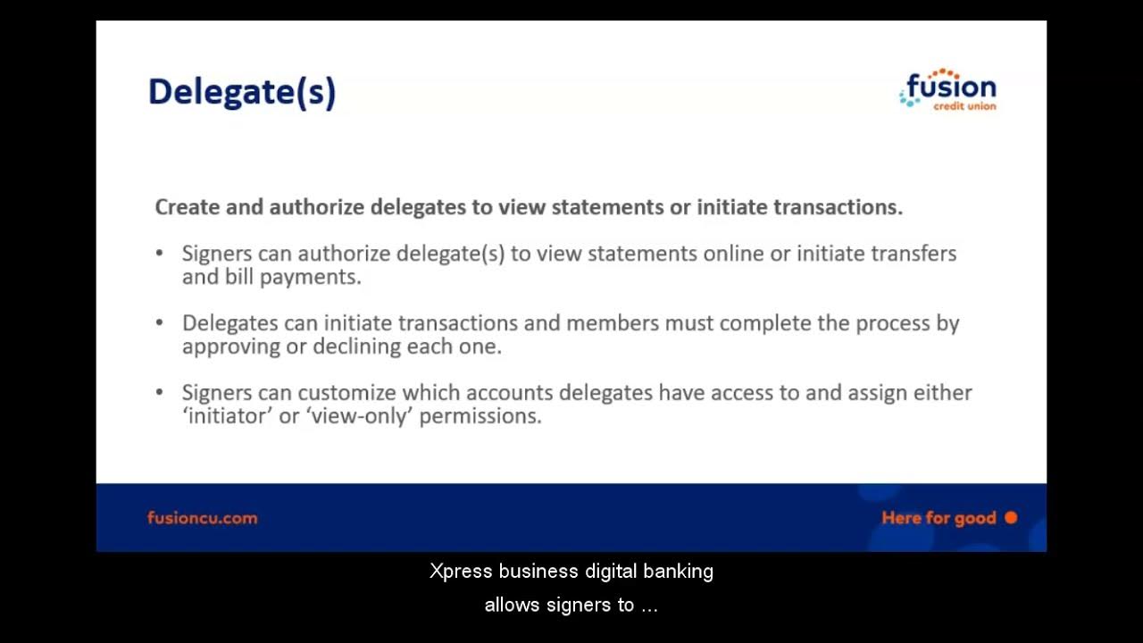 Adding a Delegate YouTube